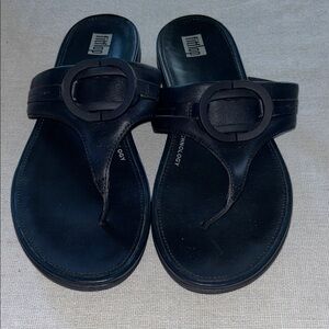 Fitflop Navy Blue Thong Sandals